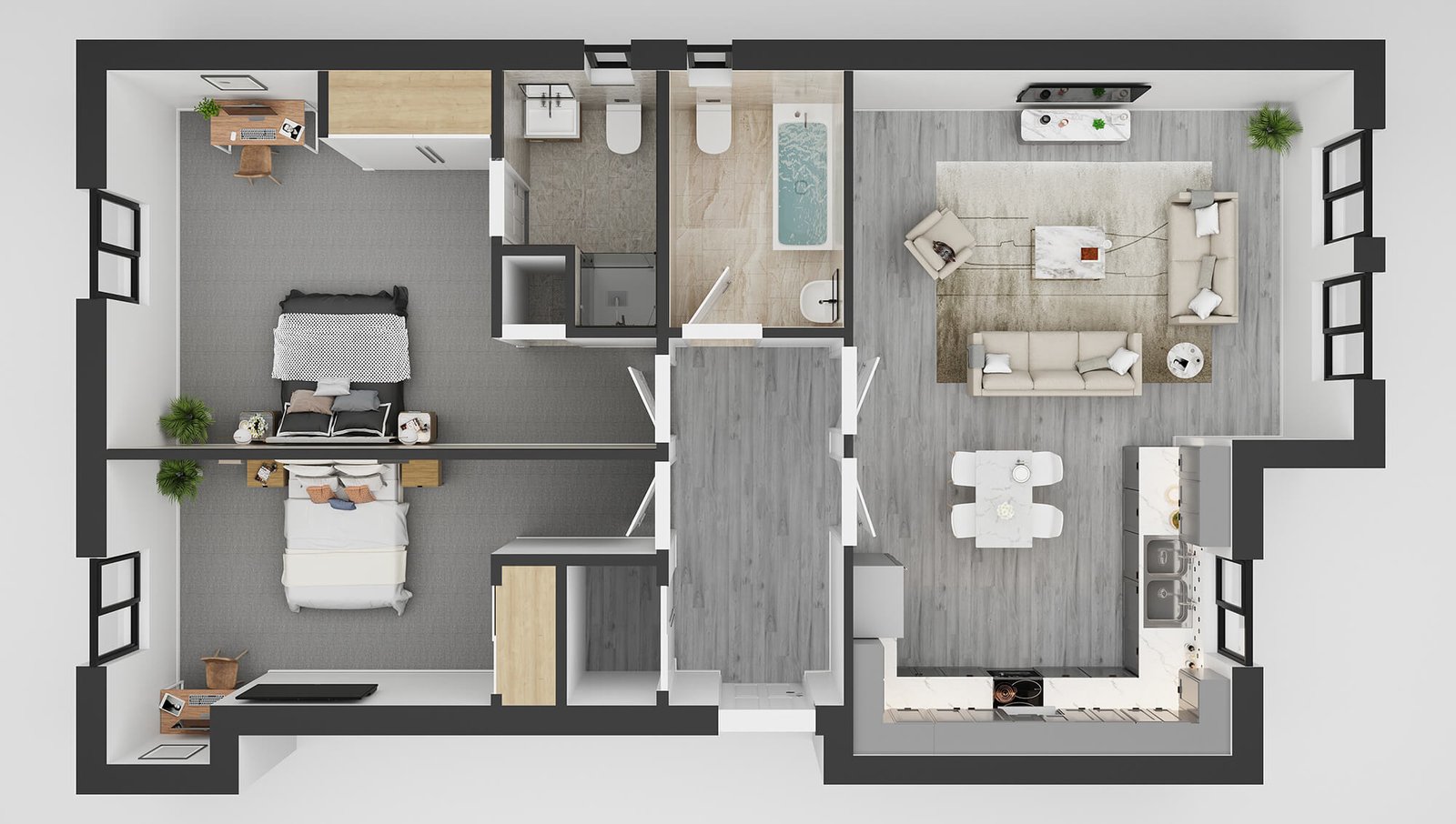 3D Floor Plan – Skrenders | 3D Rendering Company